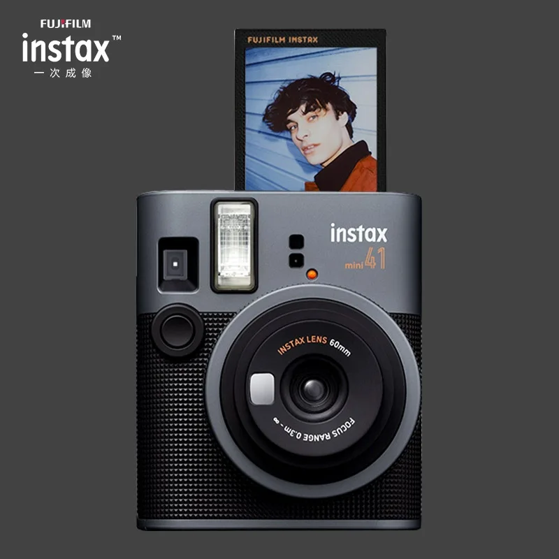 Оригинальная новая бумага для мгновенной камеры Fujifilm Instax Mini 41, черная и фотопленка Fuji/фильм Fuji с белой каймой, фотобумага
