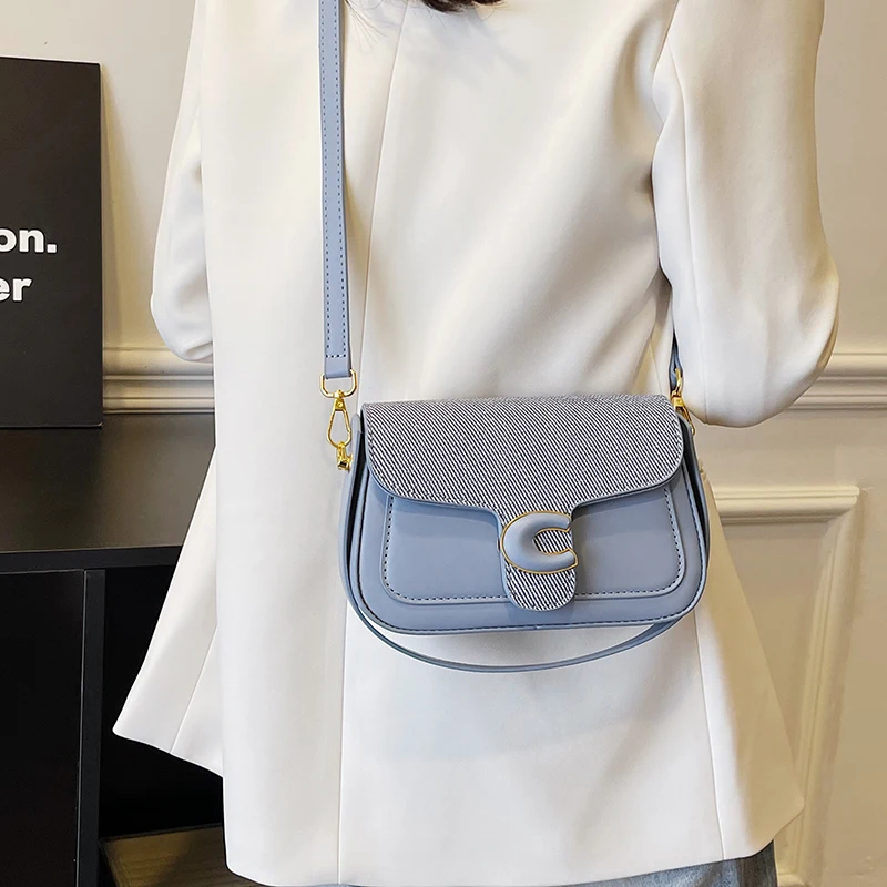 

Модная сумка через плечо в винтажном стиле для женщин, элегантная кожаная сумка через плечо, парижский дизайнерский логотип с буквенным принтом