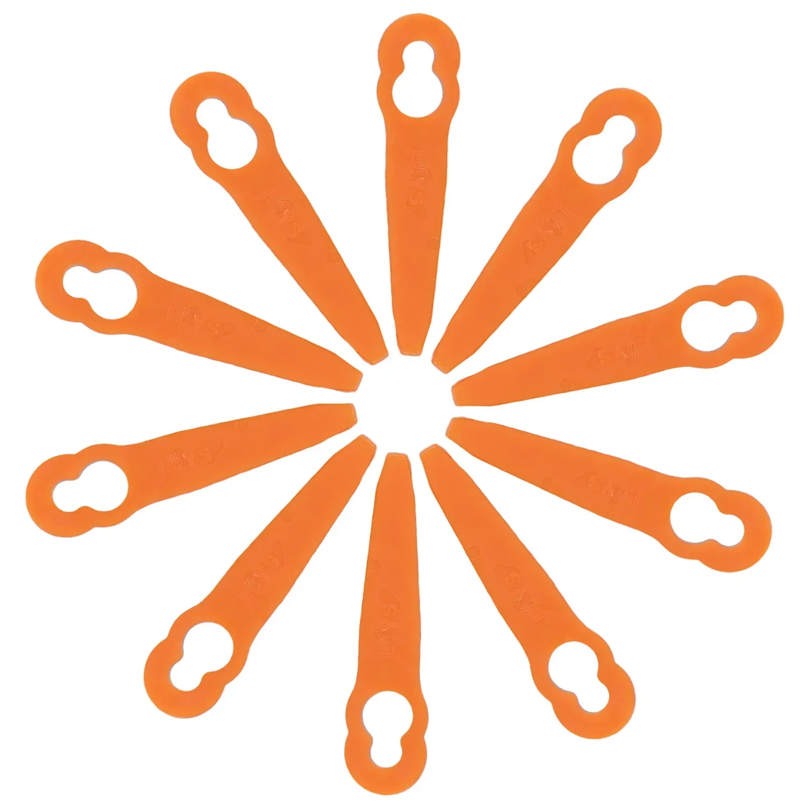 40pcs 84mm Plastic Blades For FSA 45 Cordless Strimmer Grass Trimmer Mowing Head Garden Power Tool Accessories Spare Part Orange image 3