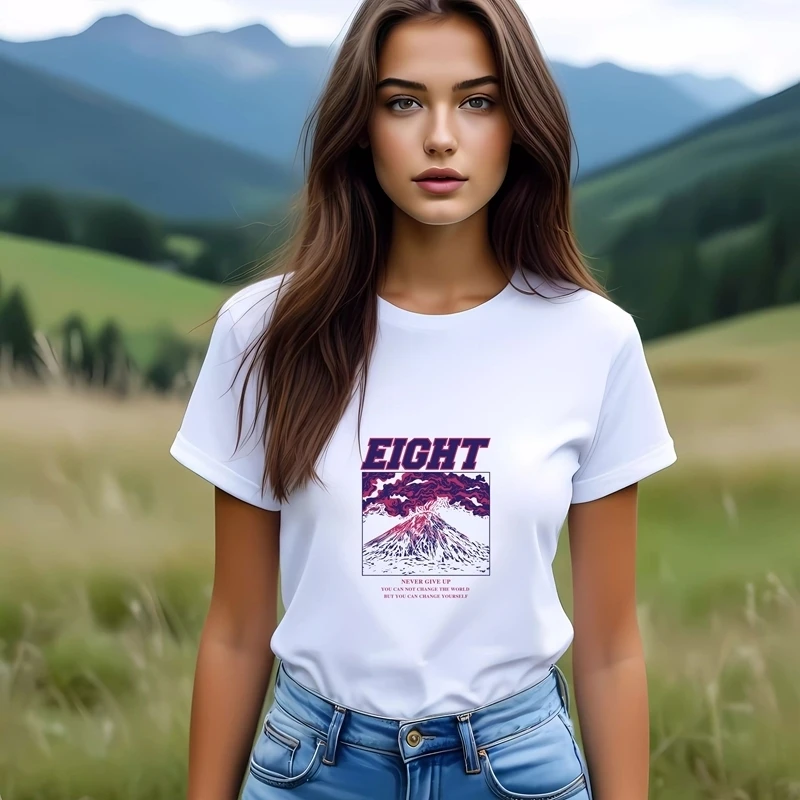 25CM/15cm Landscape and mountains Iron On Heat Transfer Stickers DTF Iron On Transfer Patches For Children's adult Clothes Deca