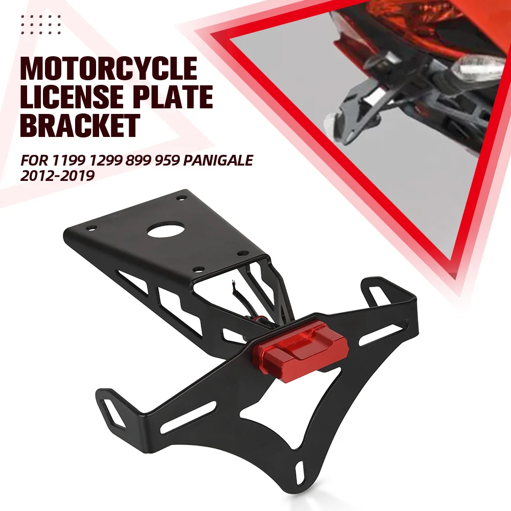 

Motorcycle License Plate Holder Tail Light Bracket Tidy Fender Eliminator For Ducati 1199 1299 899 959 Panigale 2012-2018 2019