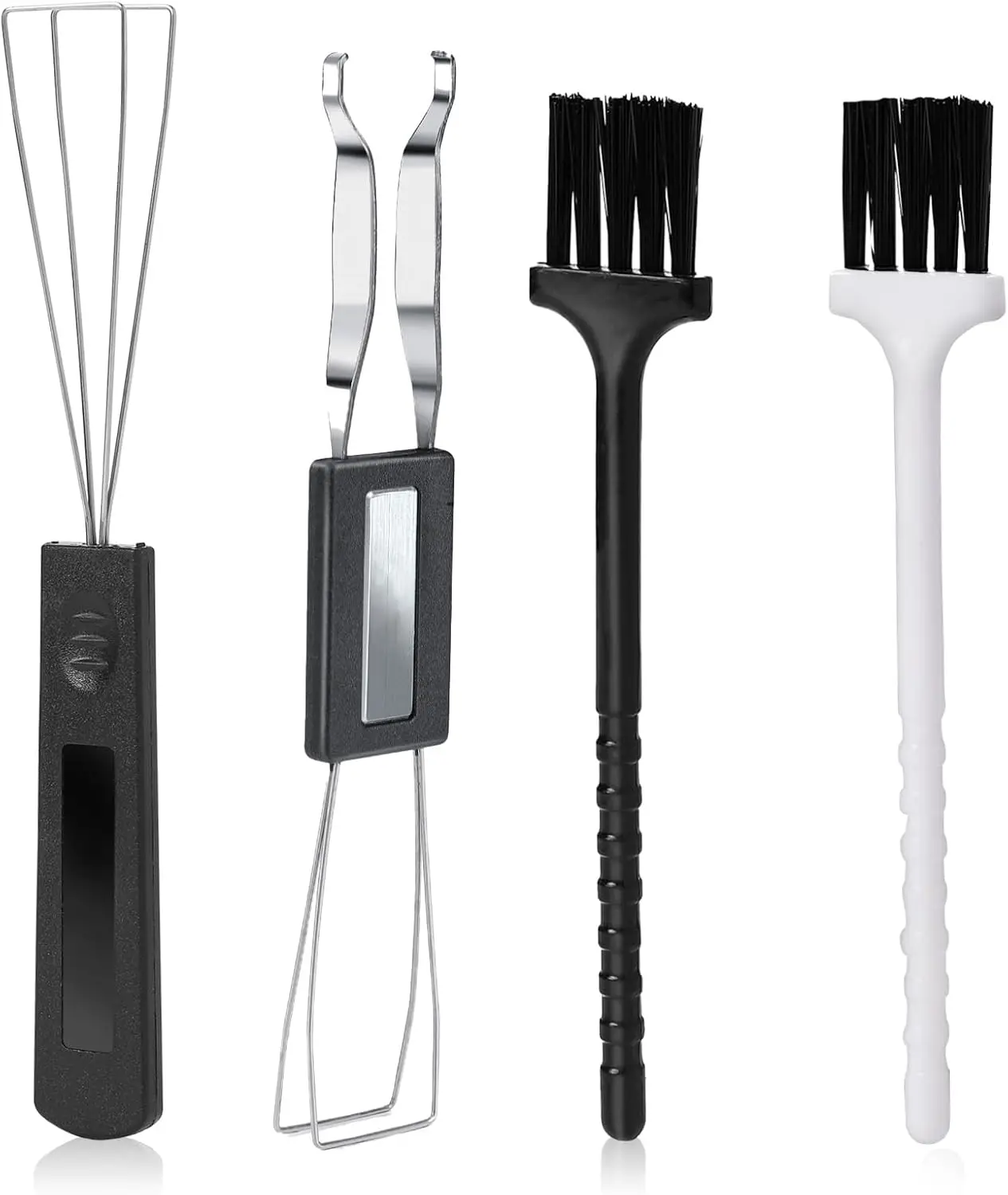 1 набор инструментов для снятия клавишных колпачков, 2 съемника клавиш из нержавеющей стали с 2 щетками для клавиатуры для механической клавиатуры.