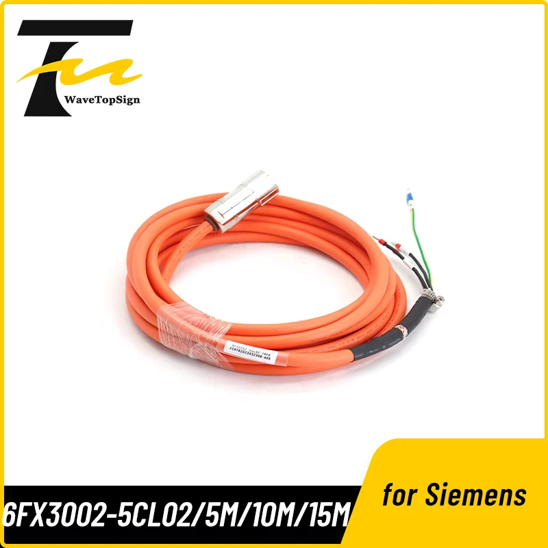 Wavetopsign Servo Motor Power Cable 6FX3002-5CL02-1AD0 6FX3002-5CL02-1AF0 6FX3002-5CL02-1AH0 6FX3002-5CL02-1CA0 for Siemens