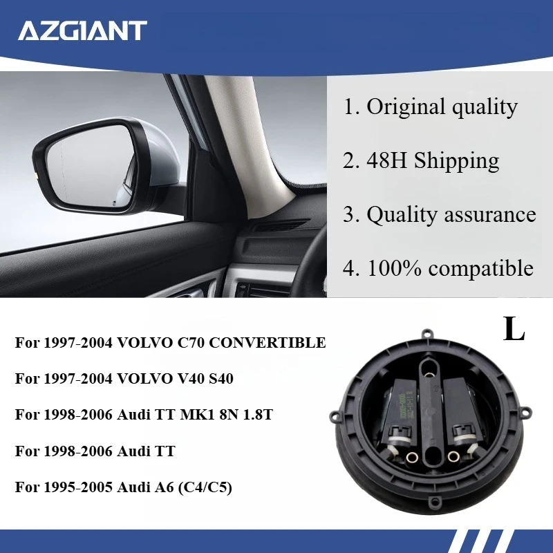 

Azgiant Car rearview mirror lens glass adjustment motor module for 1997-2004 VOLVO C70 CONVERTIBLE 3PIN Original parts