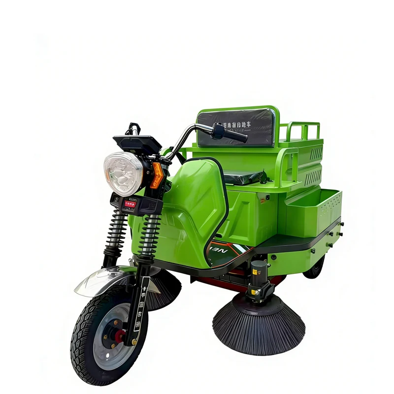 1300 Portable Electric Three Wheel Sweeper Spray Dust Suction Driving Industrial Sweeper Factory Workshop Property Road