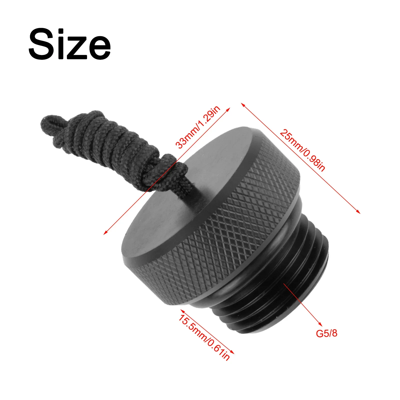 1Pc Tank Valve Dust Plug Scuba Diving First 1st Stage DIN Regulator Threaded Dust Cap Cover Protector Portable Lightweight