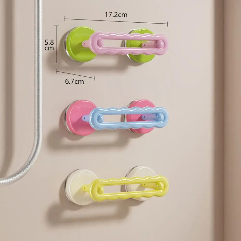 

Anti-slip Shower Bathtubs Handle Waterproof Dopamine Sliding Door Handle Creative No Drilling Wardrobe Door Handle