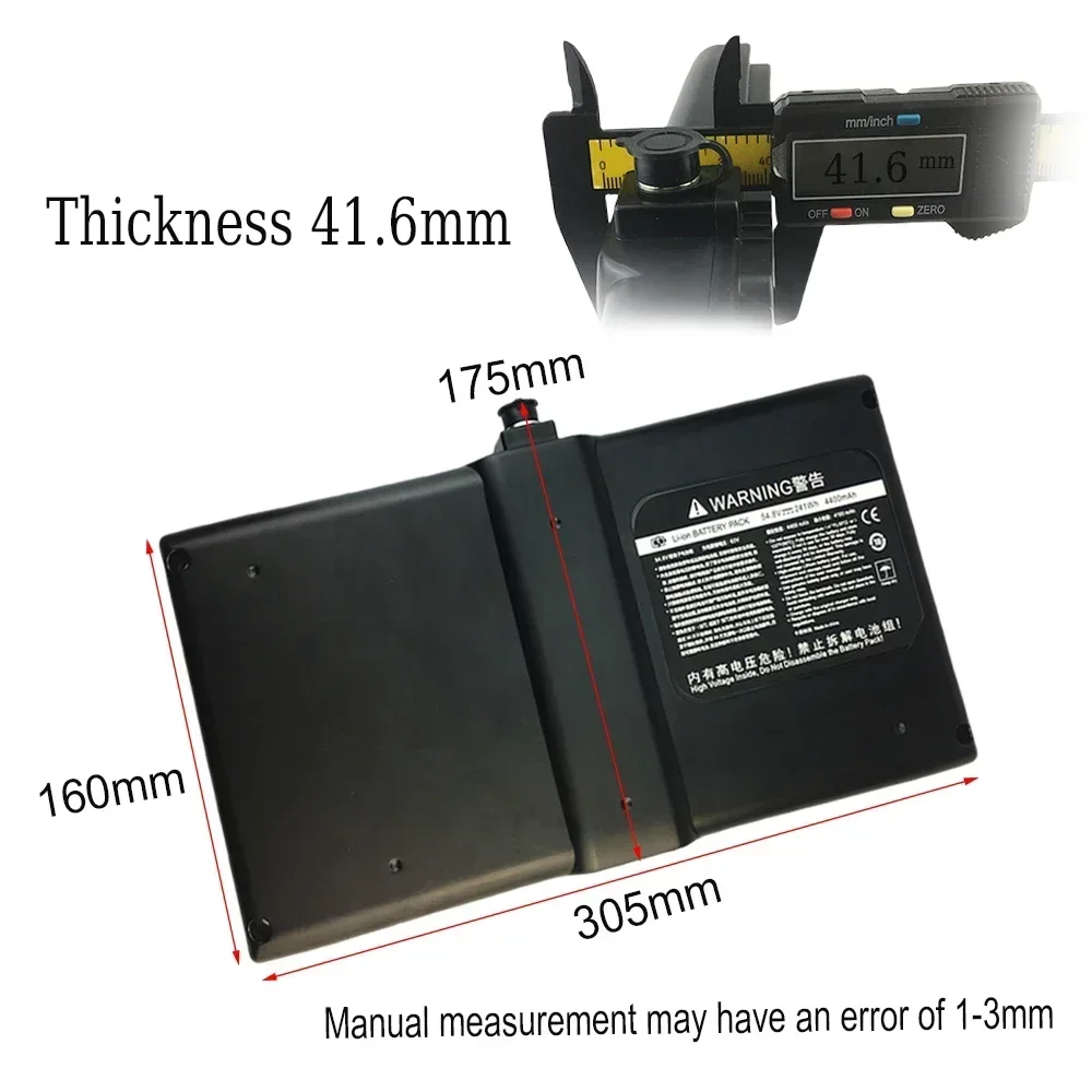 Xiaomi Ninebot Segway MINI 자체 균형 스케이트 보드 APP 제어 BMS 용 고전력 54.8V 4400mAh 3 핀/4 핀 리튬 이온 배터리