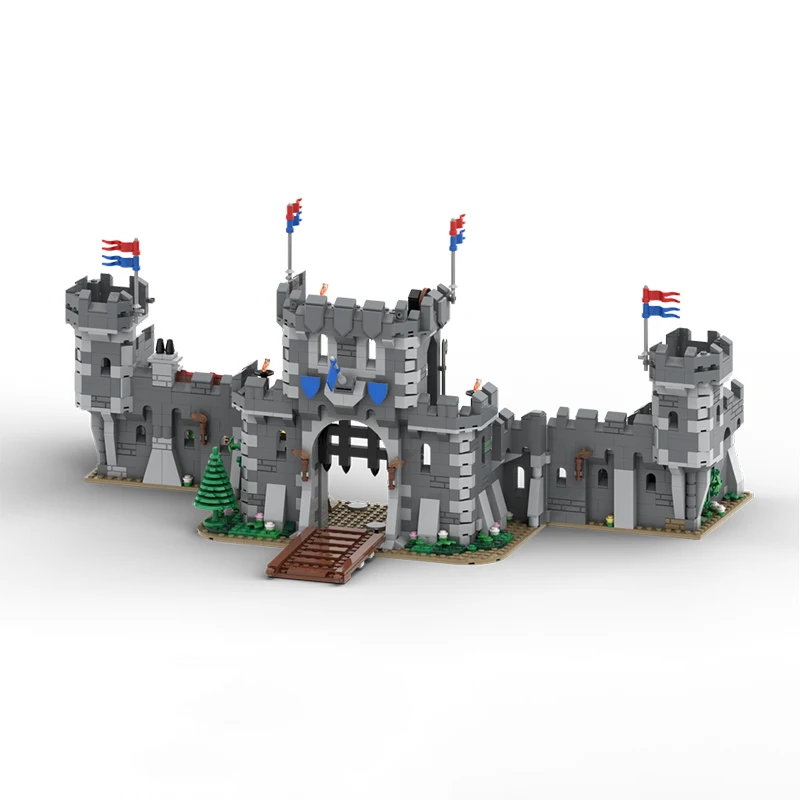 1527 قطعة MOC قلعة العاهل الأسود طبعة جديدة قلعة القرون الوسطى العمارة خمر لتقوم بها بنفسك نموذج اللبنات هدية عيد ميلاد