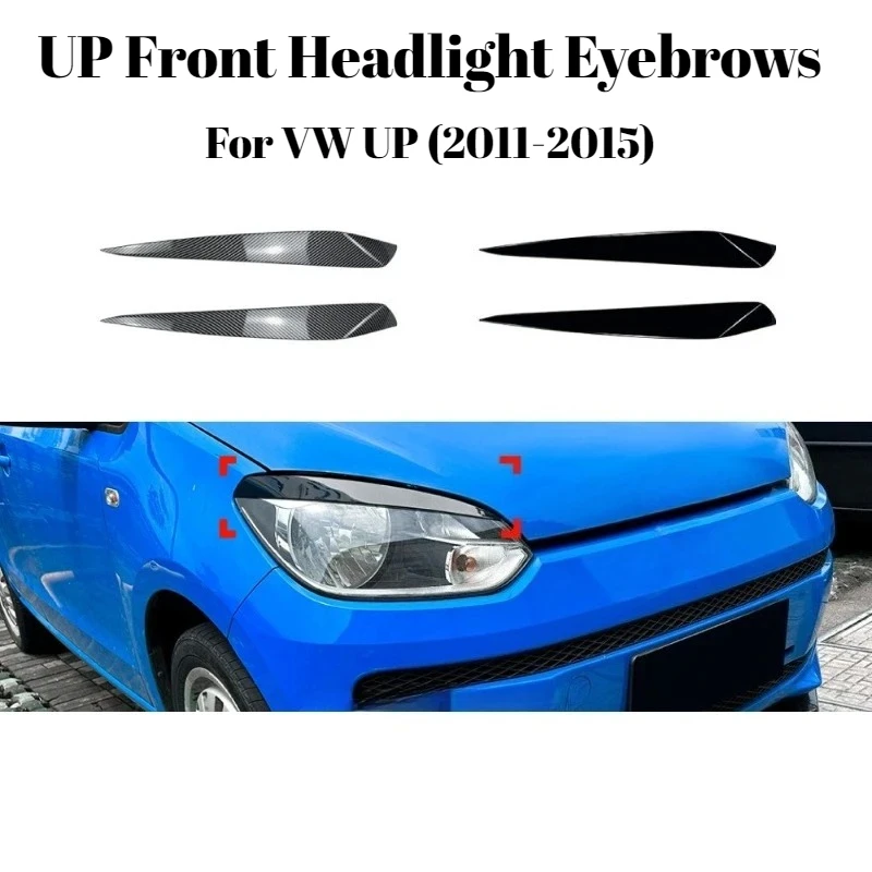 

For Volkswagen VW UP 2011-2015 Front Headlight Eyebrow Decal Exterior Styling Accessory Personalization Enhanced Premium Appeal