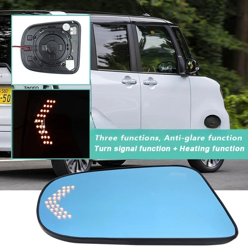 

Для TANTO LA650 2 шт. автомобильное зеркало заднего вида с подогревом, широкоугольный динамический указатель поворота, антибликовое HD синее зеркало, зеркала заднего вида