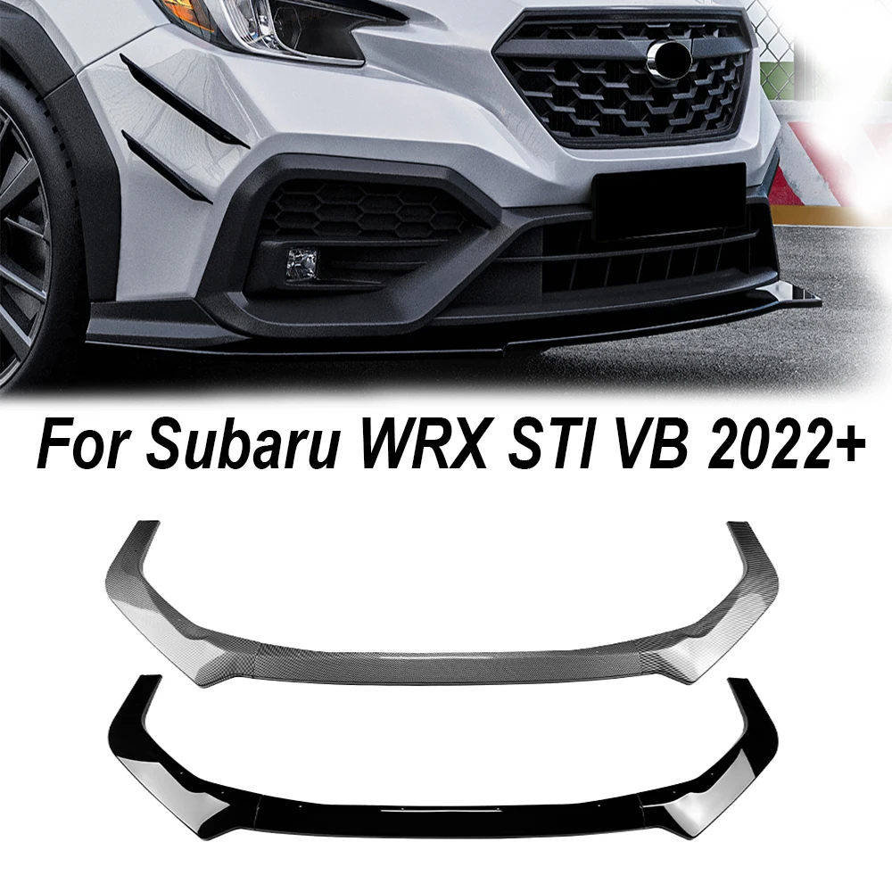 

For Subaru WRX STI VB 2022+ Car Front Bumper Lip Splitter Diffuser Body Kits Spoiler Bumper Guard Accessories