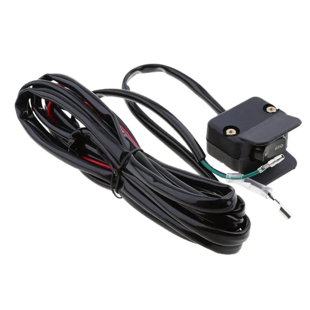 Picture 4: Handlebar Rocker Switch for Winch Control Universal Fit Durable Material for ATV UTV Roller Fairlead