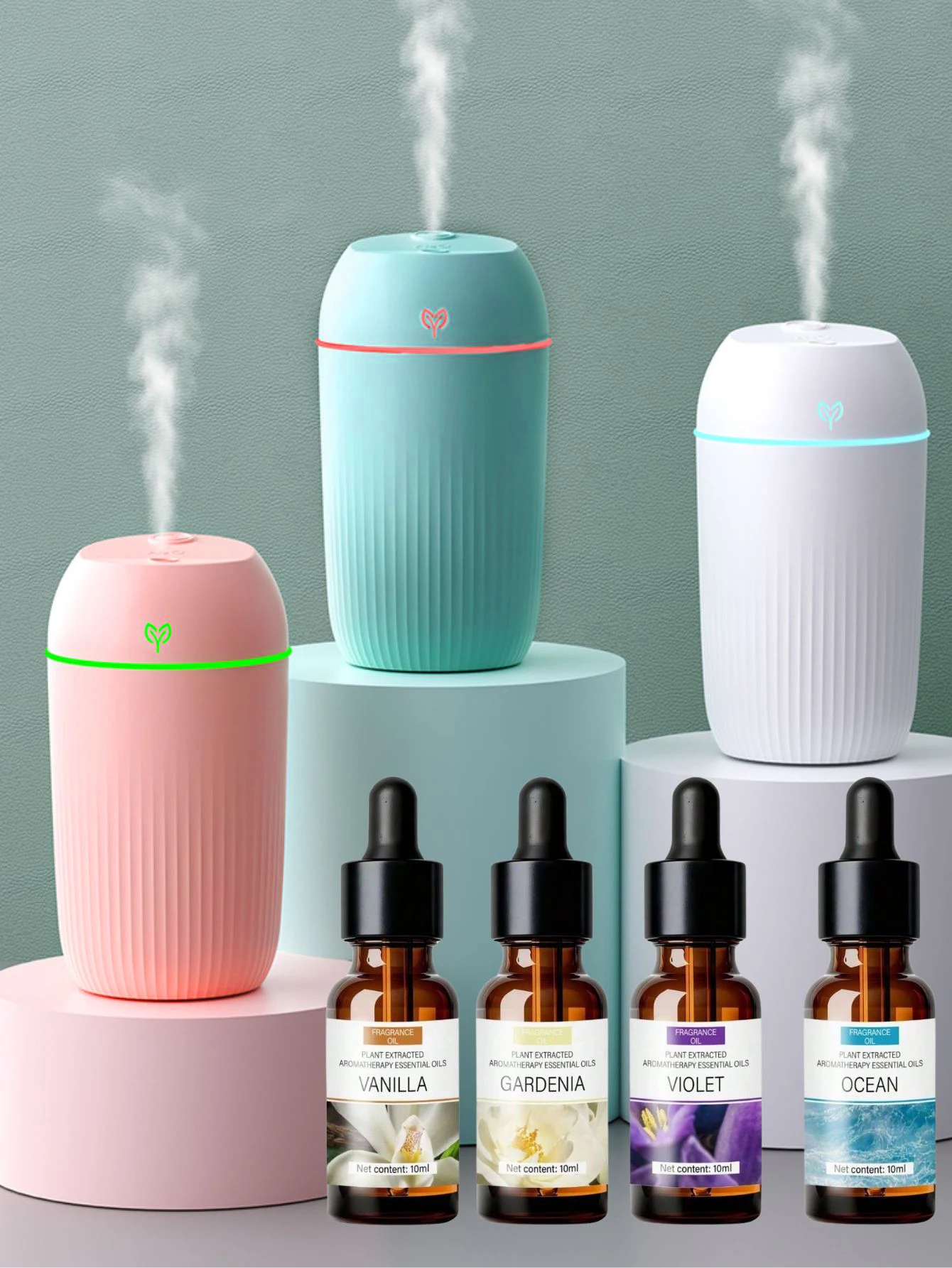 

420ml Portable USB Ultrasonic Air Mini Humidifier Essential Oil Diffuser Car Purifier Aroma Anion Mist Maker