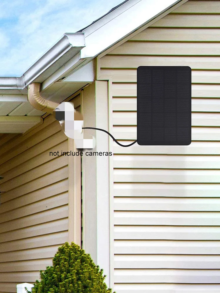 10 واط 5 فولت IP كاميرا الأمن شاحن 2 في 1 شحن IP65 مقاوم للماء مجموعة اللوحة الشمسية إمدادات الطاقة أحادية البلورية للهاتف المحمول شحذ #5