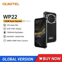 Oukitel WP22 Rugged 4G Smartphones 6.58Inch FHD+ Octa Core 8GB+256GB Android 13 Mobile Phone 125dB Super Loud Speaker 48MP NFC