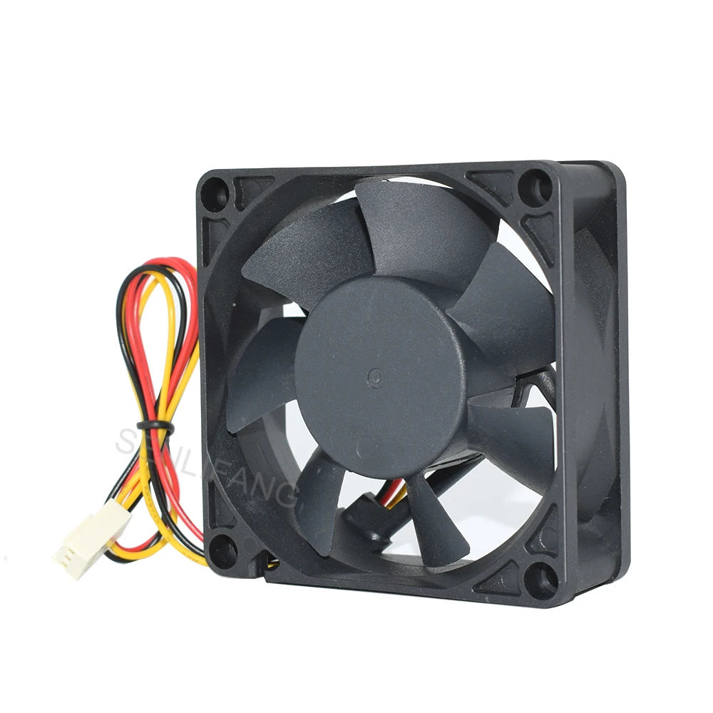 3pcs New 70mm Fan EC7025L12ER For EVERCOOL 7025 DC12V 0.14A Three-Wire Silent Heat Dissipating Cooling