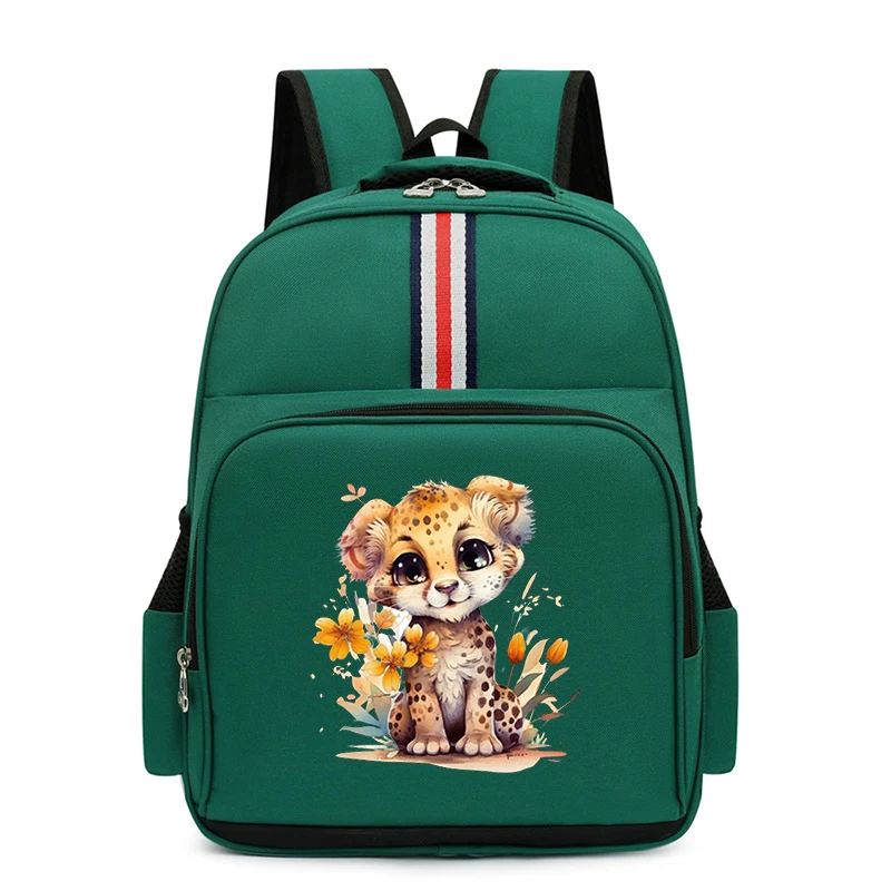 Tiger Print Backpack New Cartoon Kawaii Schoolbags Mini Backpack Kindergarten Cute School Backpack for Children Bookbag Mochila