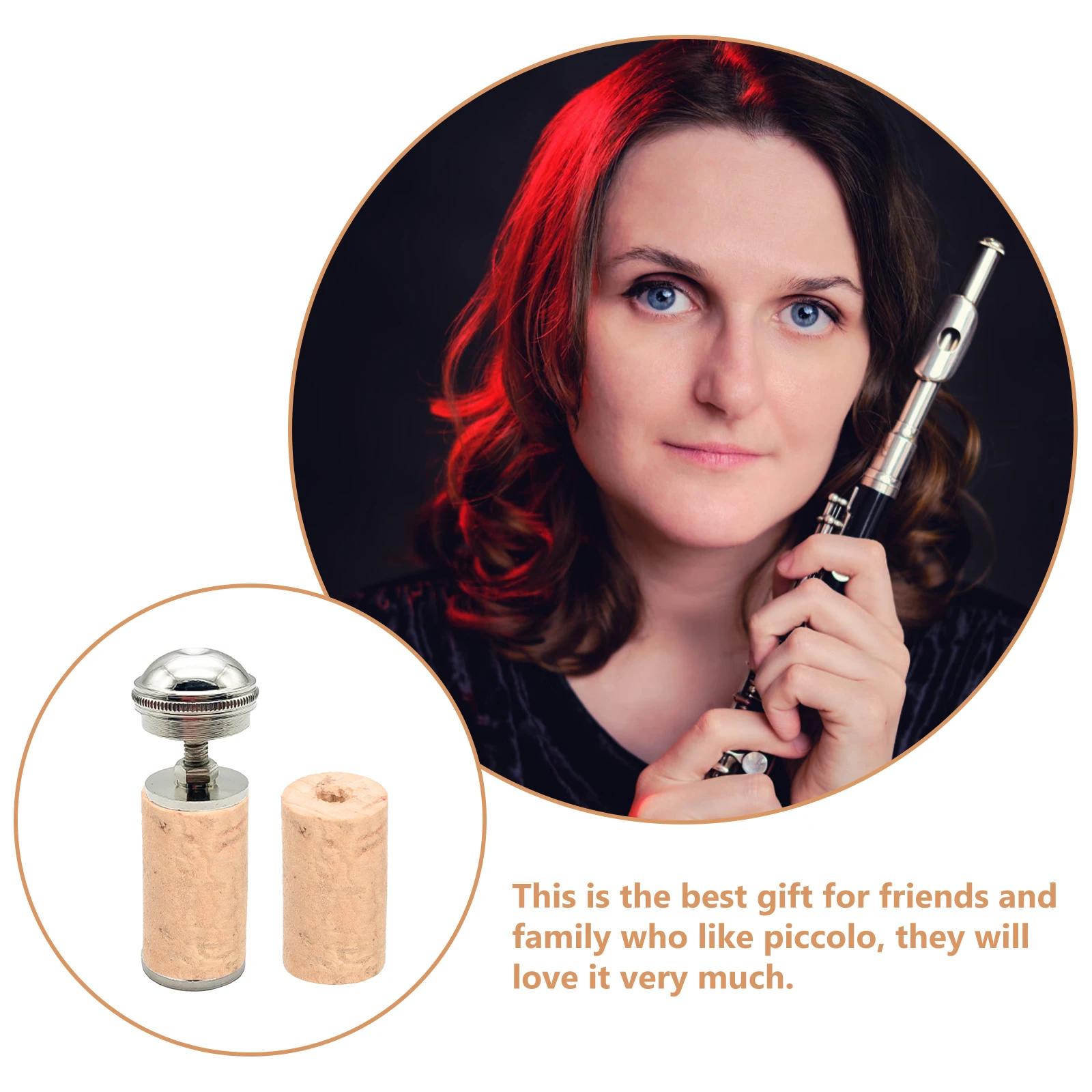 

3 Pcs Cork Piccolo Accessory Corks Wood Flute Music Instrument Stoppers Protector