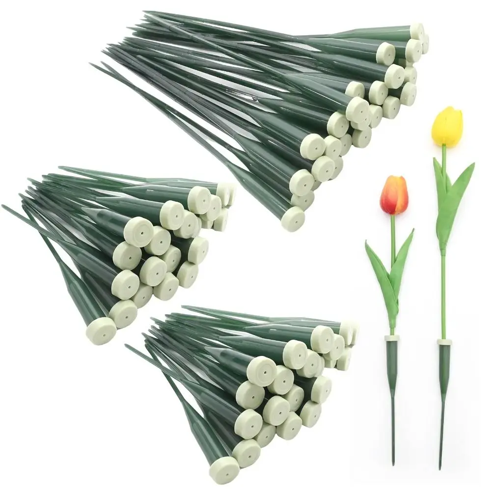 25pcs Plastic Planting Tube Multi-purpose Water Containers Pole Lengthened Nutrient Tube Flower Shop Supplies Flower Packaging