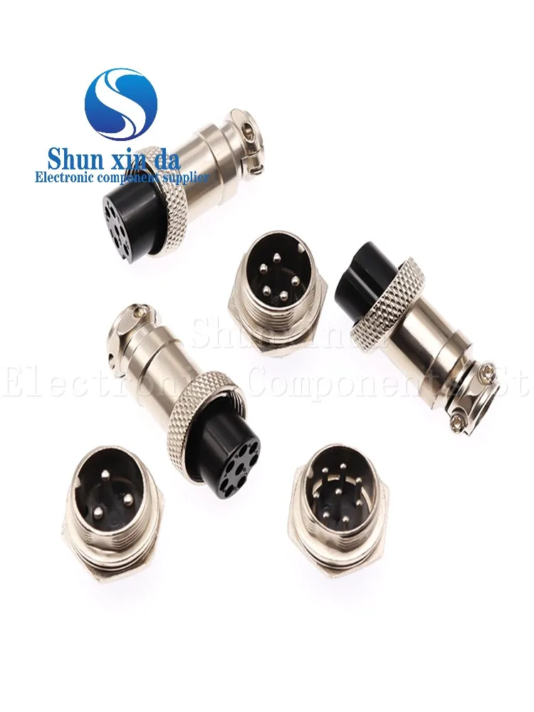 1Set GX16 2Pin 3Pin 4Pin 5Pin 6Pin 7Pin 8Pin 9Pin 10Pin Male & Female Docking Aviator Aviation Plug Socket Circular Connector