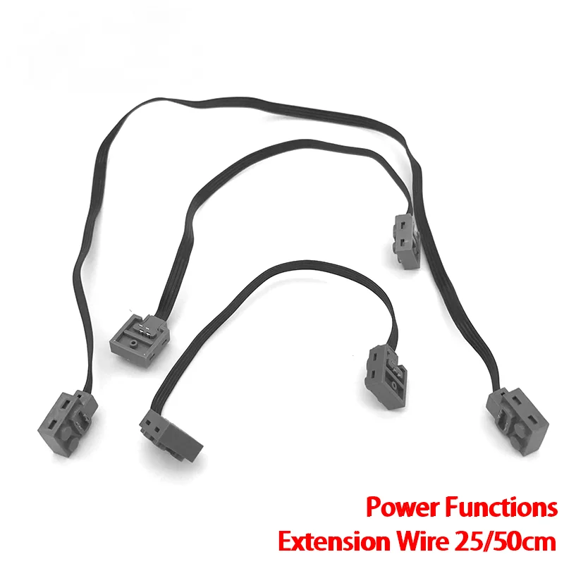 Servomotor con Control remoto IR, receptor de cable de extensión de 25/50cm, 1/5/10 piezas, funciones de potencia, fitfor 8871, 8886, 8293, juguetes de ladrillos