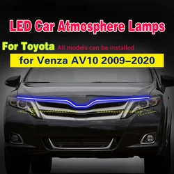 12V Led Car DRL Daytime Running Lights Waterproof Universal Auto Headlight With Start Scan Lamp for Toyota Venza AV10 2009-2020