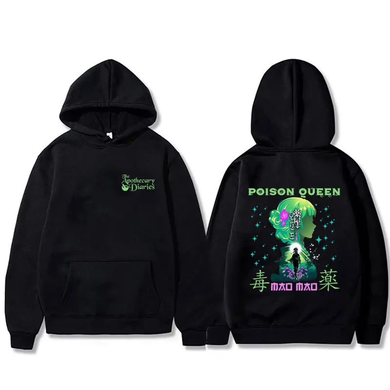 

Anime The Apothecary Diaries Maomao Double Sided Print Hoodie Men Women Cartoon Casual Fleece Cotton Oversized Pullover Hoodies