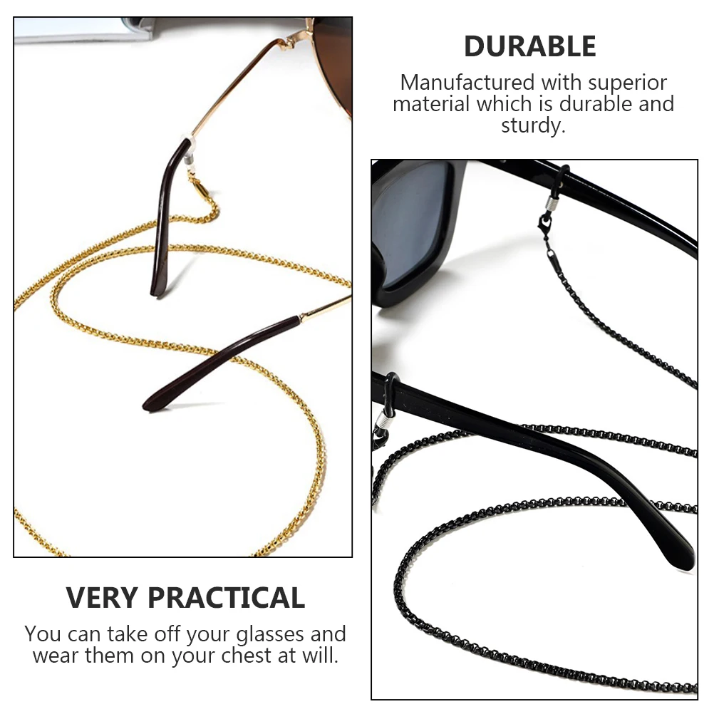 

4 Pcs Glasses Lanyard Chain Stylish Decor Versatile Eyeglasses Non-skid Rope Decorate