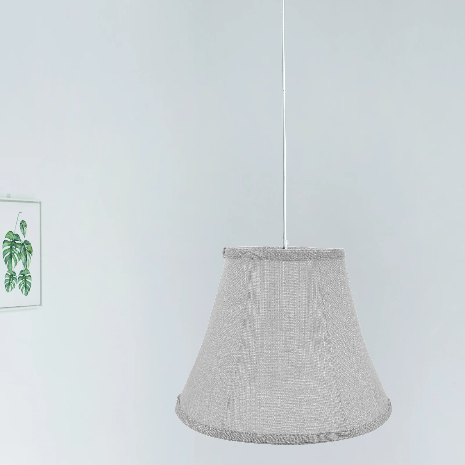 مدبب الكتان جرس عاكس الضوء هيكل قابل للطي غطاء عاكس الضوء الزخرفية غرفة المعيشة غرفة نوم المطبخ طاولة صغيرة مصباح أرضي #4