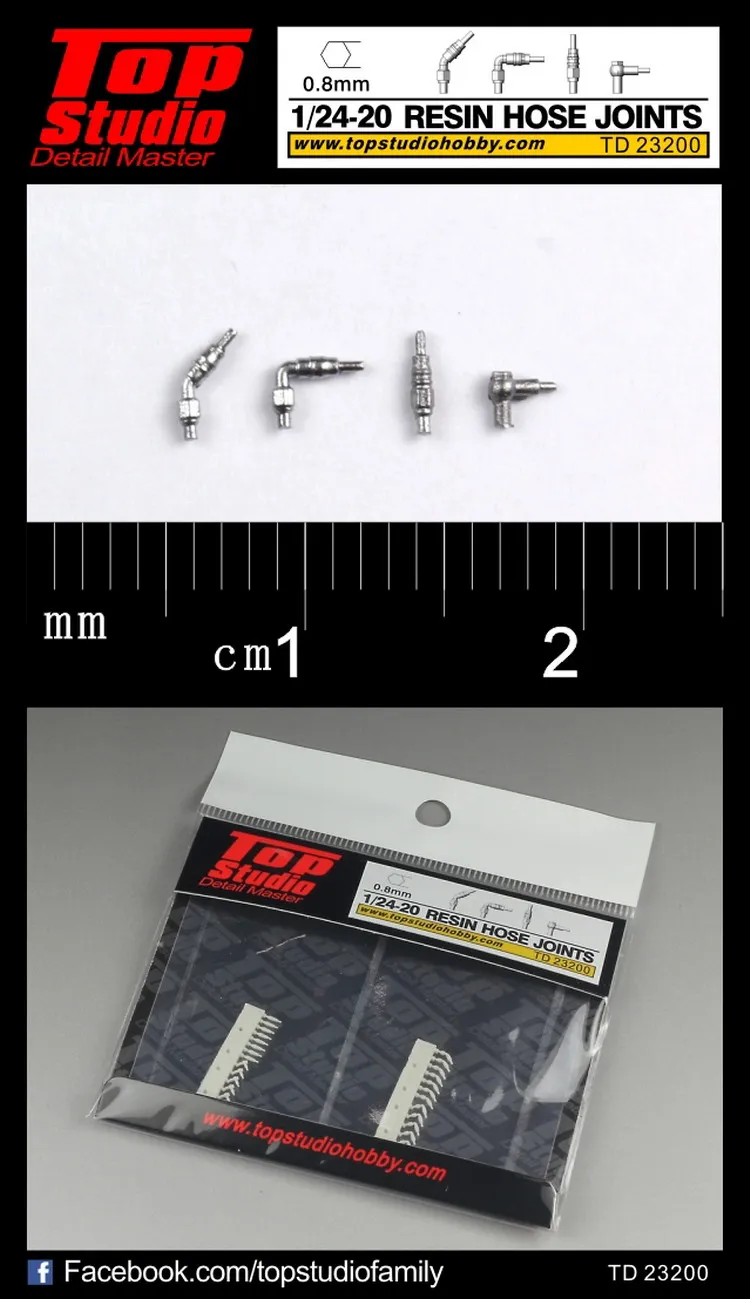 

Top Studio 1:24-1:20 0.8mm Resin Pipeline Joint TD23200 Modifying and Assembling Model Accessories