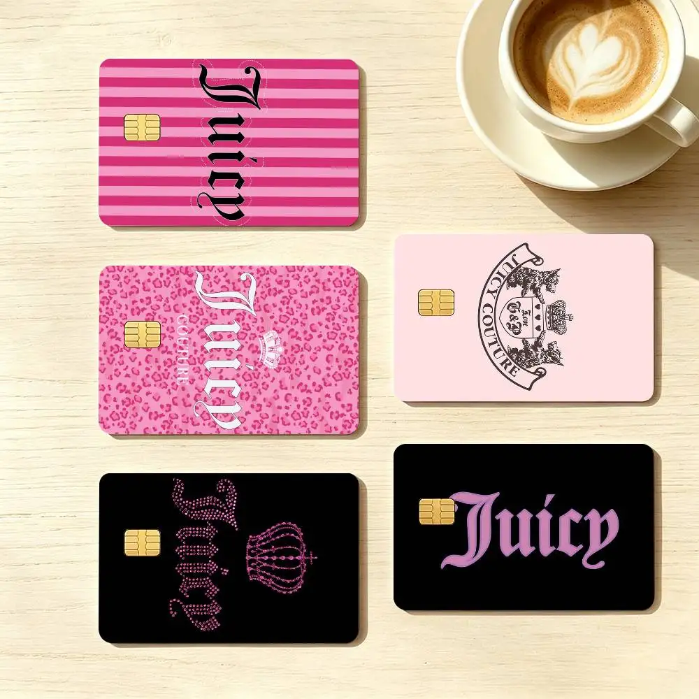 Fashion J-Juicy C-Couture  Credit Card HD Stickers Game Card Decal Small Chip Waterproof Sticker Gift