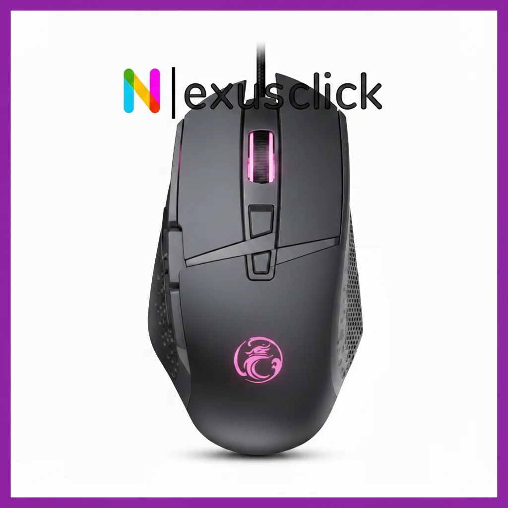 

iMICE 7200DPI Wired Gaming Mouse,8 Programmable Buttons Fire Key RGB Backlit Ergonomic Design USB Optical Mice For PC Computer