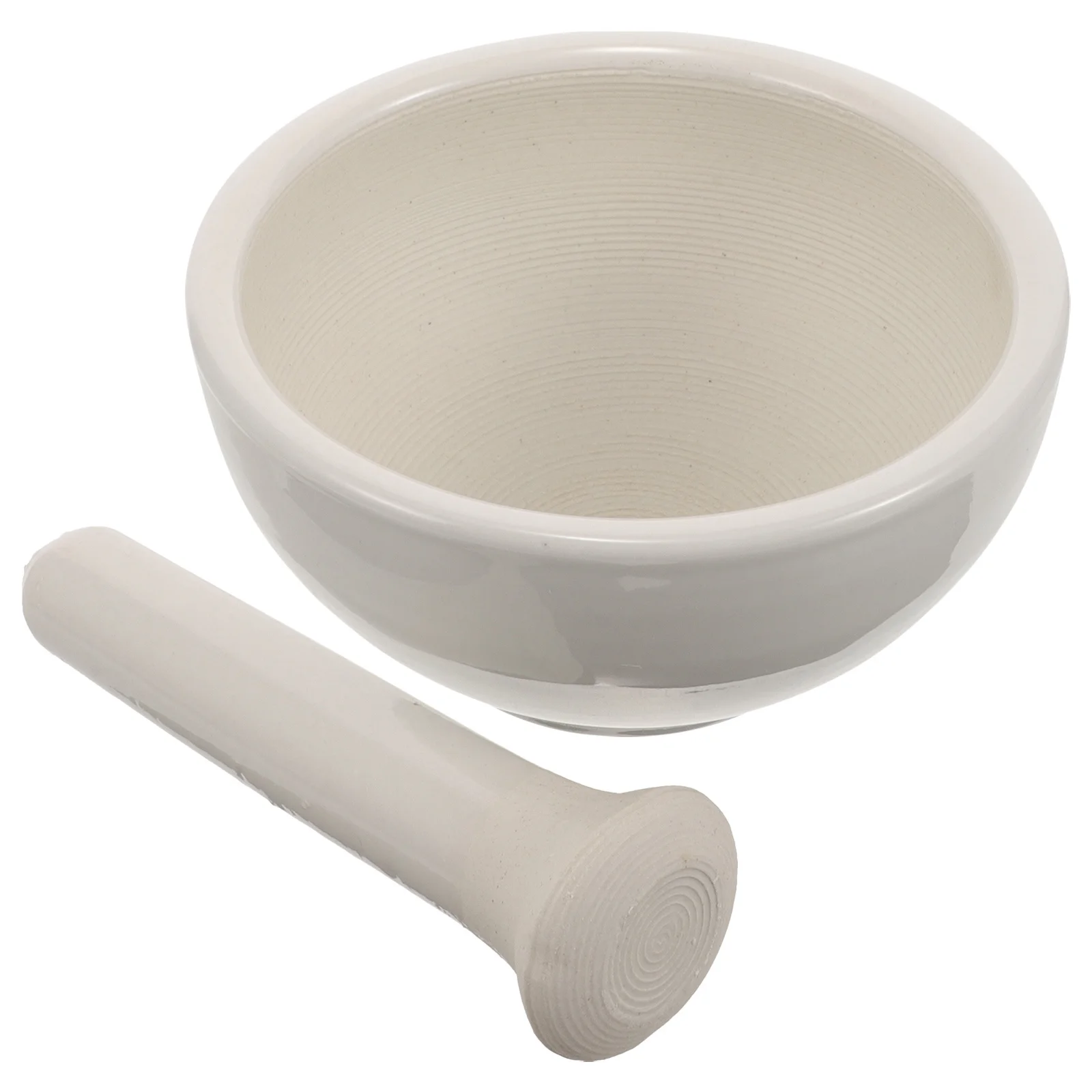 

1Set Ceramic Household Garlic Grinding Bowl Mortar Pestle Crushing Pot for Kitchen Spices Pills and Pestle Set