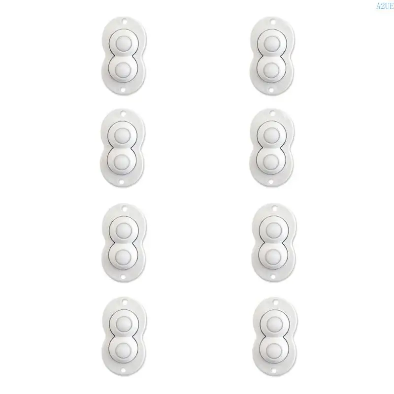 A2UE 8pcs Клейтные колеса самоклеящие плавные вращающиеся мебель Мебель для перемещения мебельной мебели.