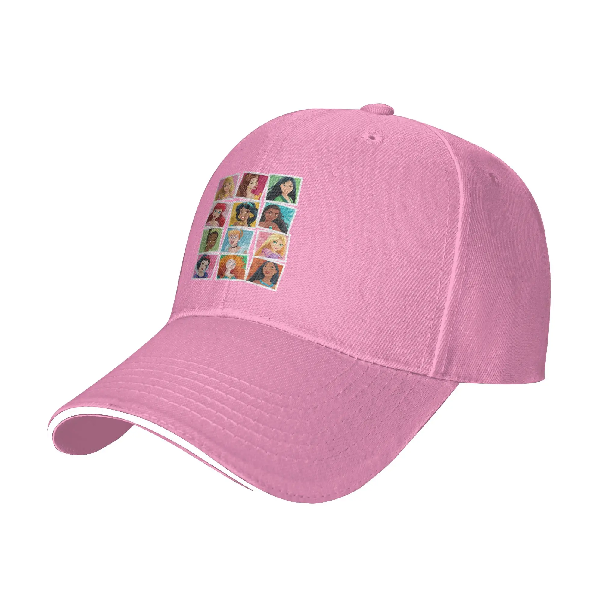 Princess Photos Picture Collection Casual Baseball Cap Summer Trucker Hat Breathable Sports Snapback Cap Couple Baseball Caps