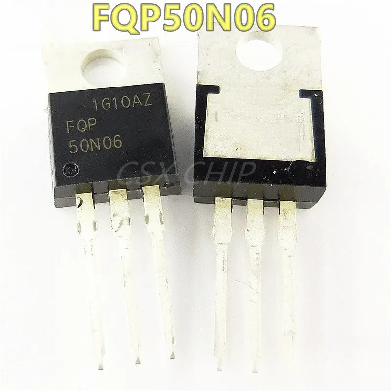 10PCS~50PCS/Lot Original New Imported FQP50N06 50N06 TO-220 MOSFET 60V 50A N-channel Transistor