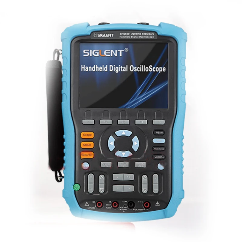 Siglent SHS820 Digital Handheld Oscilloscope Multimeter 2 in 1 200MHz 500MSa/s 2 Channels 32Kpts