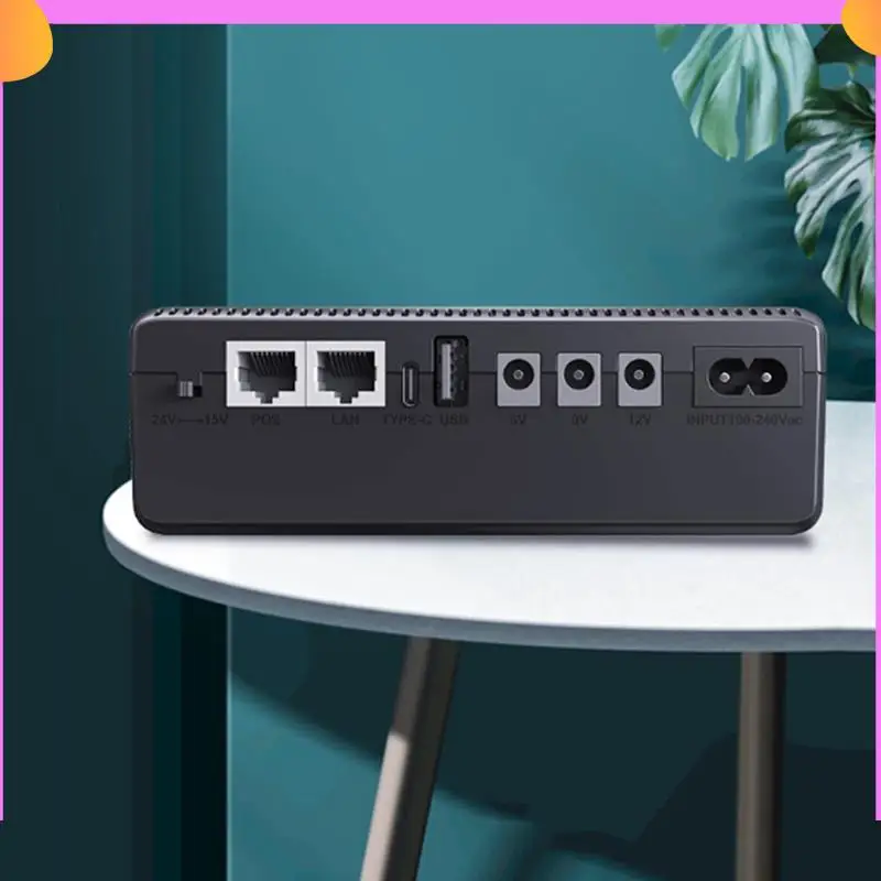 

A23P DC UPS Battery Backup 10400Mah 5V 9V 12V Output Uninterruptible Power Supply 85‑265V UPS Battery Backup EU Plug