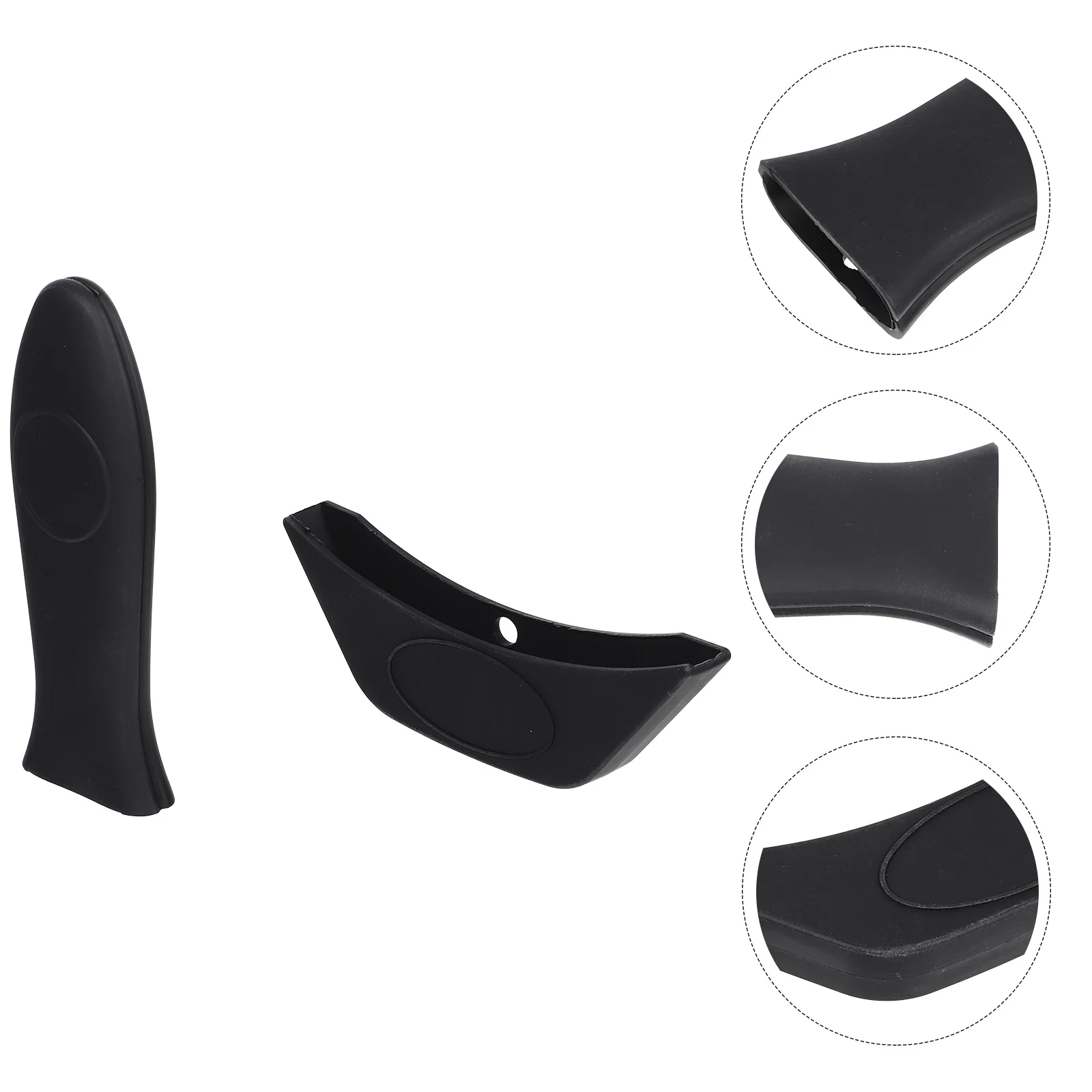 

2pcs Silicone Hot Holders Heat-Resistant Non-Slip Pot Handle Covers For Kitchen Cookware Handle Protection Sleeve