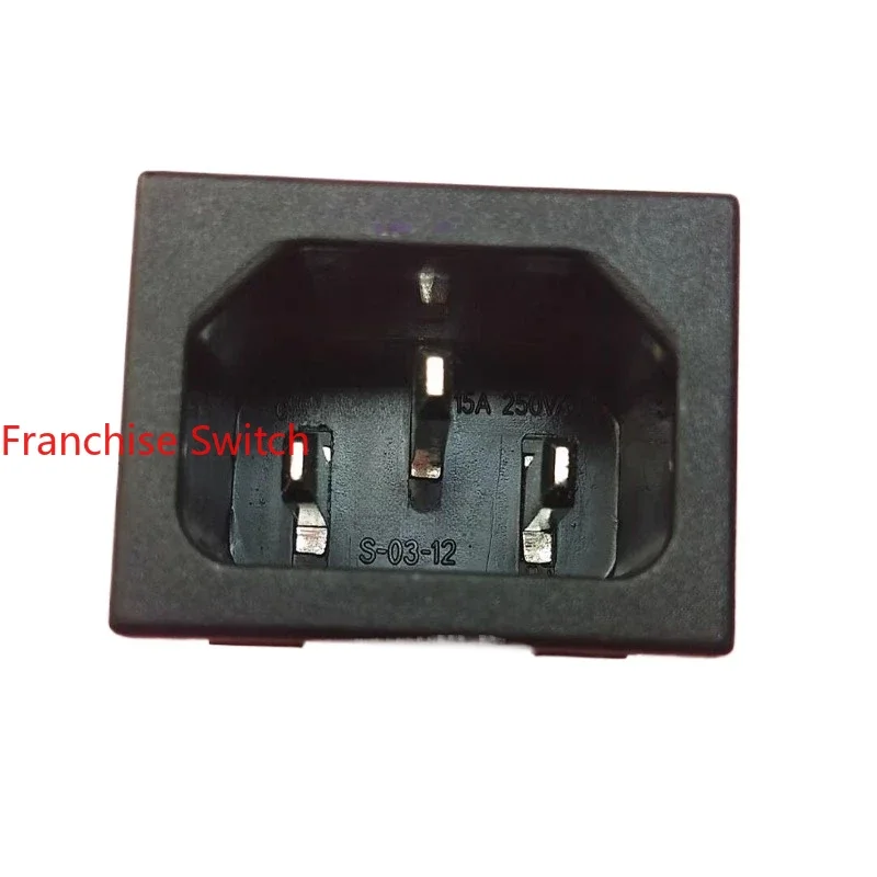 

10PCS Original genuine power socket Three-core cassette S-03-12 10A with certification