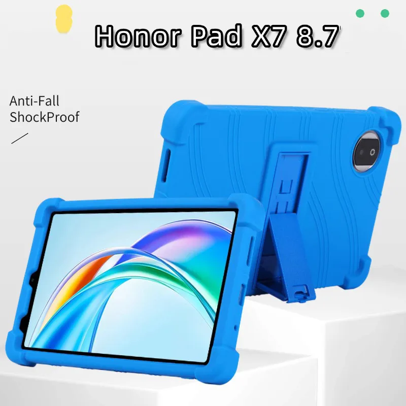 

Противоударный чехол для Honor Pad X7 8,7 дюйма 2025 X9a V9 X9 11,5 X8a 11, мягкий силиконовый регулируемый чехол-подставка для планшета