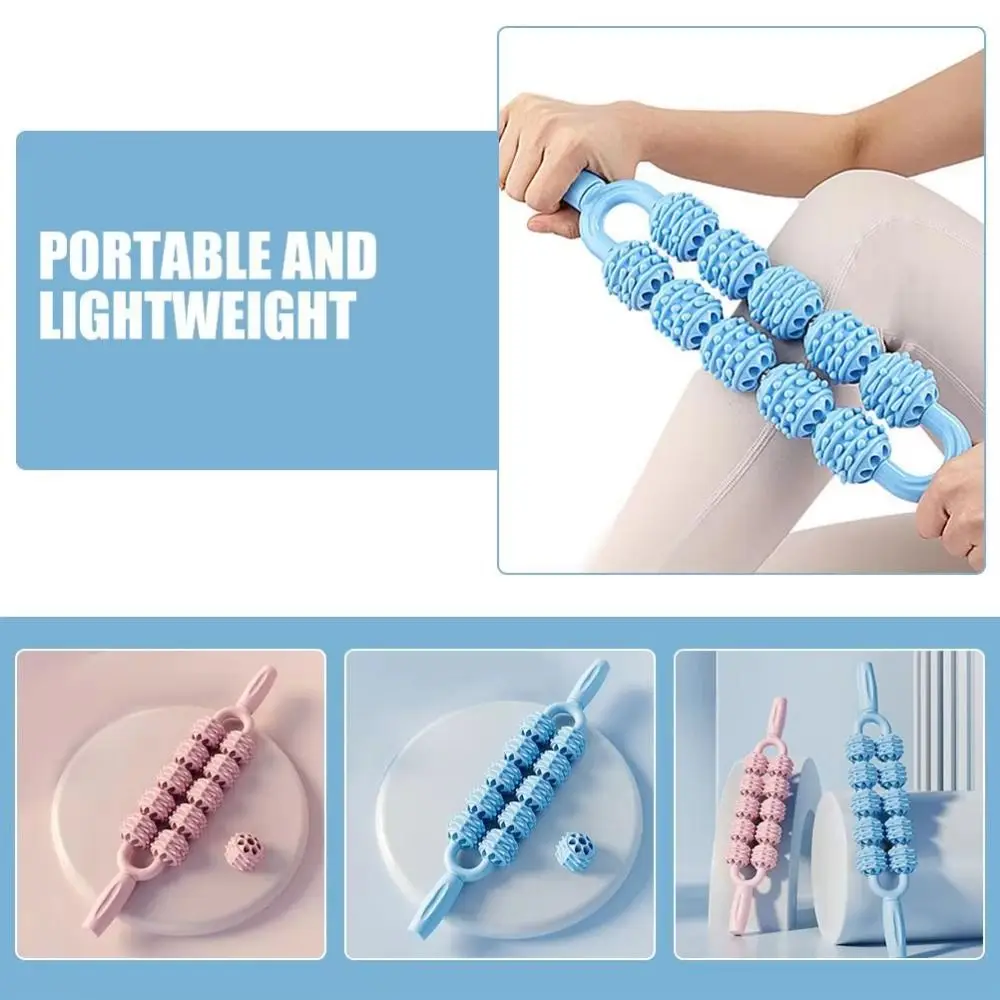 

Fitness Roller Ball Massage Stick Multifunction Anti Cellulite Yoga Massage Stick Relaxation Muscles Sports Fascia Stick Arms