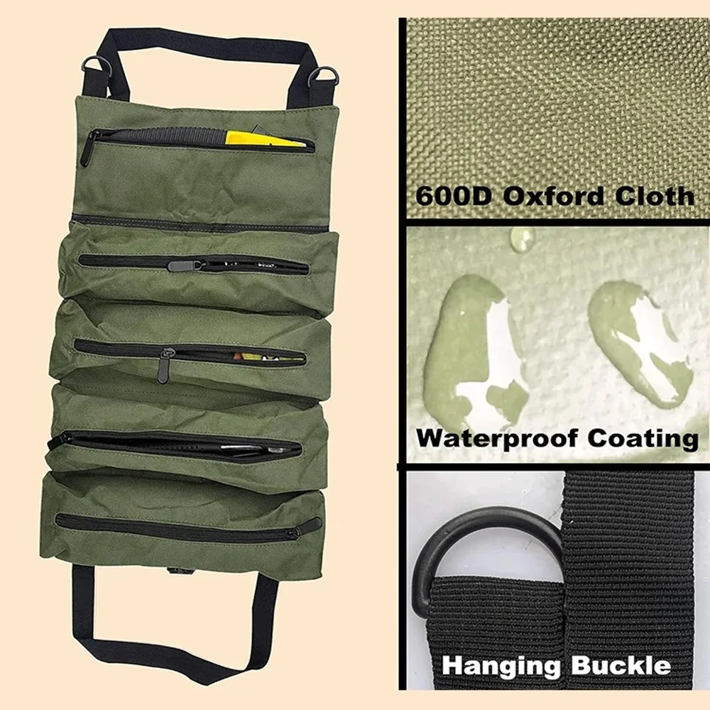 Heavy Duty Tool Bag Storage Bag for Workers Engineers Maintenance Camping Detachable Multifunctional Tool Organizer