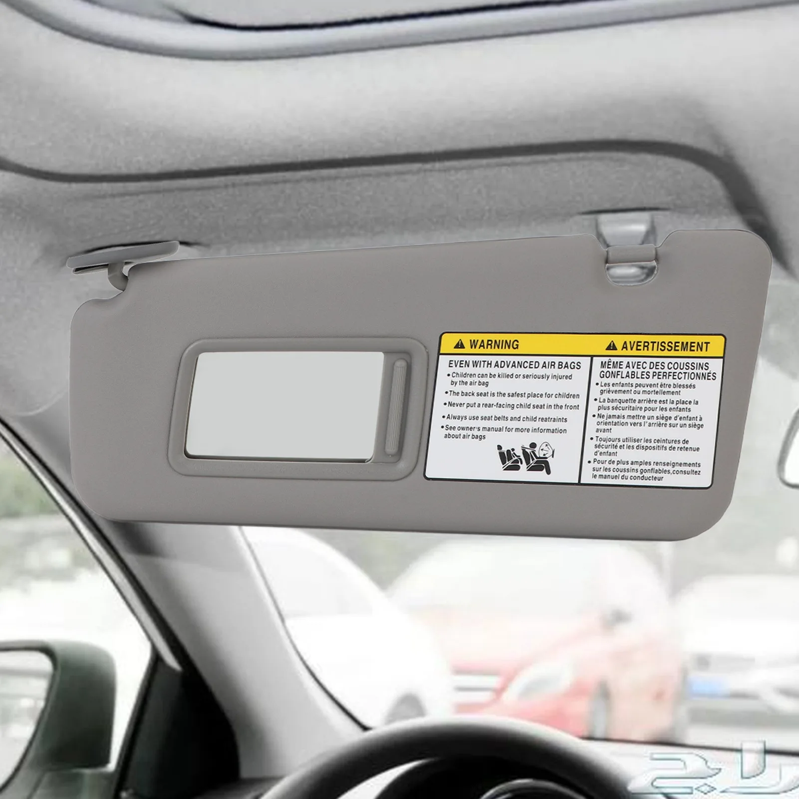 UV Sun Visor Left Sun Visor with Makeup Mirror Replacement for RAV4 2004 to 2005 Grey Left Driver Side Sun Visor Car Interior