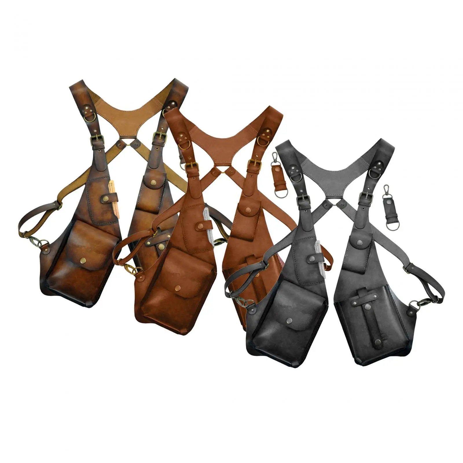 Hidden Underarm Shoulder Bag Wallet Pocket Women Men Anti Thief Shoulder Pouch Backpack for Running Outdoor Cosplay Parties