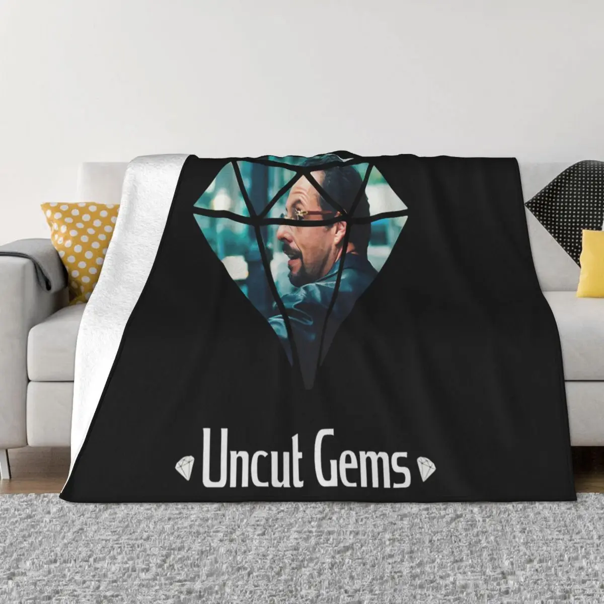 Adam Sandler Uncut Gems High Quality Graphic Goth Pride Cool Solid Color Summer Style Original Vacation Throw Blanket