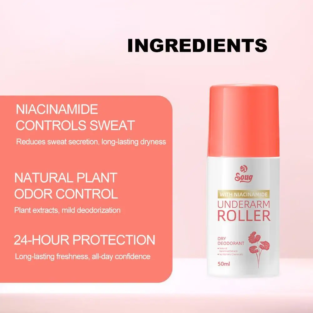 

1pcs 50ml Antiperspi Roll On Strong Comfortable Sweatproof Deodorants Anti Sweating Lotion Fresh Underarm Odorless Skin Care