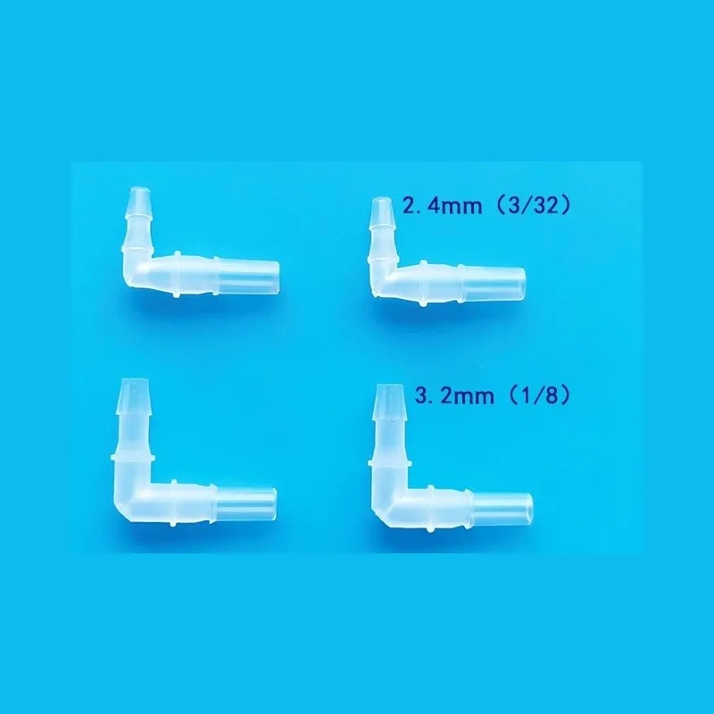 100pcs/lot medical equipment male luer slip Connector (polyprop) Elbow male luer slip to barb