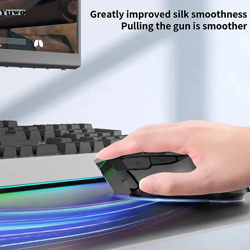 

1Set Mouse Skate Feet Pad for G502 Superlight Mouse Glides Curve Edge Mouse Non-slip Foot Stickers w/Alcohol Pad